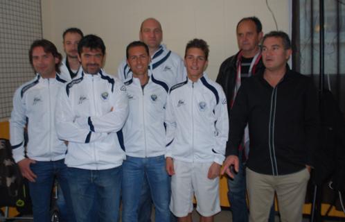 L'équipe une masculine avec Jean-Marc Ferreri et André Mercheyer.