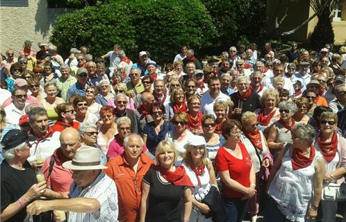 320 membres de l'Amicale des Retraités de la Société Paul Ricard en visite aux Embiez