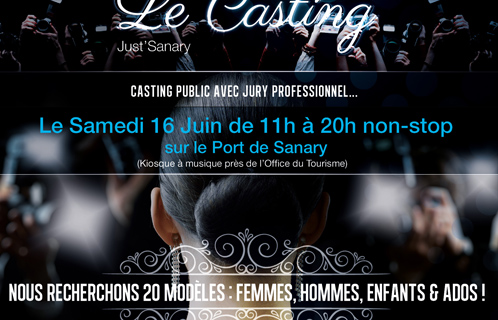 Un casting ce samedi organisé par Just'Sanary.