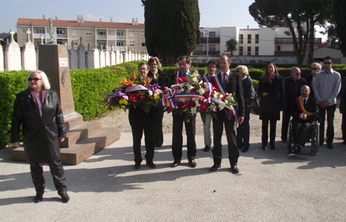 La commémoration était organisée par l'Amicale des rapatriés d'A.F.N. 