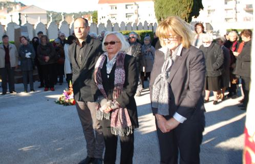 Cérémonie en mémoire de la fusillade de la rue d'Isly en 1962.