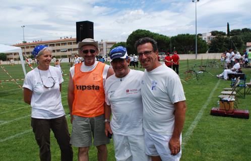 Denis Sergio (à droite) avec Claude, Angelo et Catherine.