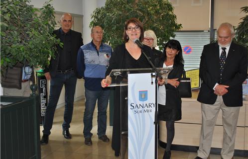 Salomé Caillet, la photographe lors de son discours.