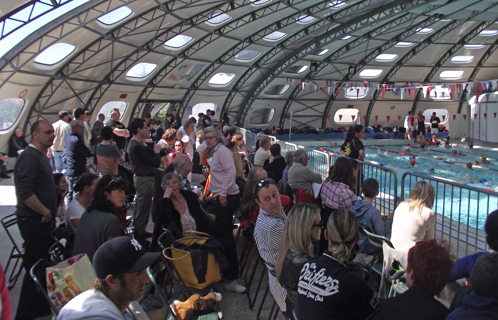 C'était la rencontre entre poussins dimanche après-midi à la piscine municipale.