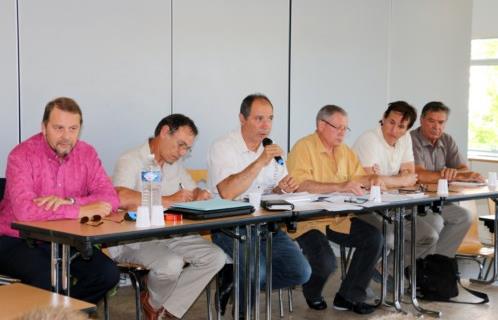 Philippe Guinet,Gérard Decugis, Hervé Fabre, Christian Don, Thierry Mas Saint-Guiral et Guy Berjot.