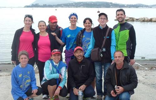 Après l'Ekiden à Toulon.