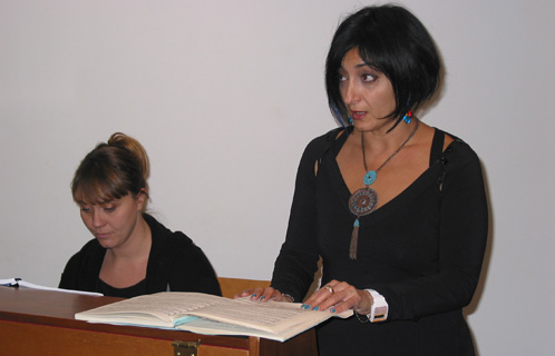 La pianiste Véronique Maggiolino et Sonia Morgavi, Directrice artistique de l'Ecole d'Art Lyrique de Sanary.