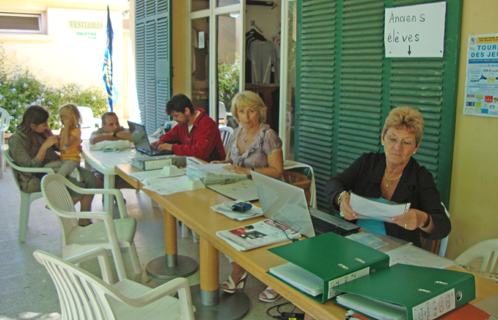 C'était la journée des inscriptions.