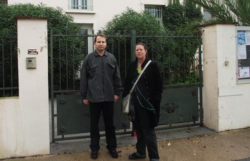 Jean-Marc Bonifay, président d'APACA et la maman d'Arthur, Laurence.