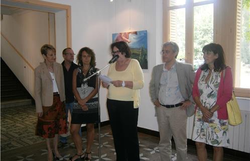 Vernissage en présence du fils de Claude-Henri Pollet