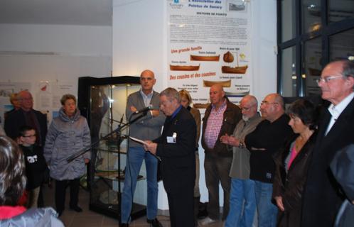 Inauguration de l'exposition des Amis des portes-avions du musée Saint Nazaire.
