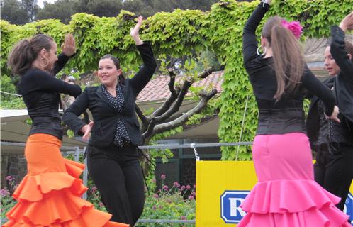 Les dames espagnoles ont bravé les gouttes d'eau