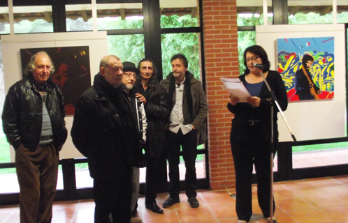 Dominique Ducasse, adjointe à la culture a présenté les artistes.