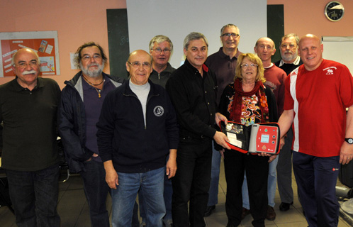 La formation s'est déroulée lundi soir au centre de secours avec les adhérents de la SLN de la Coudoulière.