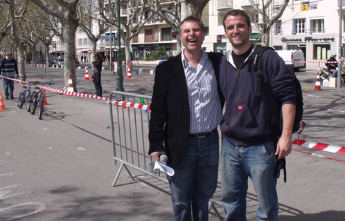 Thierry (à gauche) s'occupera de l'animation. A ses côtés, Romain Gnéri, coordinateur jeunesse