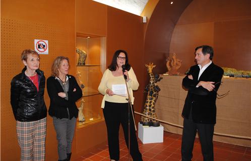 Inauguration en présence de Jean-Sébastien Vialatte, Dominique Ducasse et Dany Cayol.