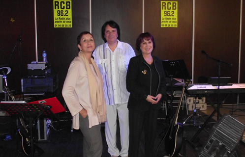 Bernard Testvuide, président de RCB entouré de Delphine Mailland et Claire Torandell.