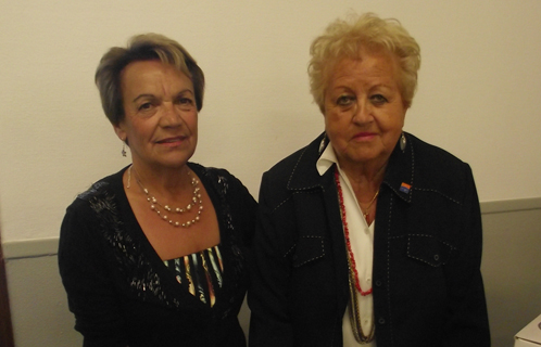 Janine Bellot et Denise Routaboul.