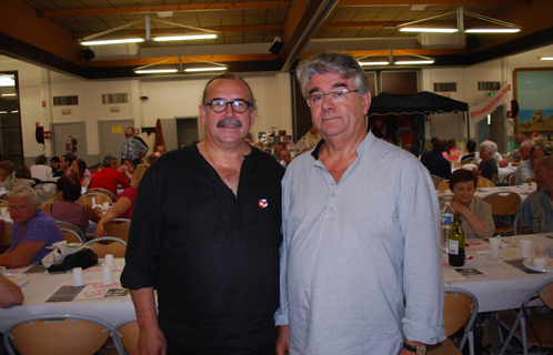 Jean-Pierre Meyer et André Gérin lors de la fête de la Cride.