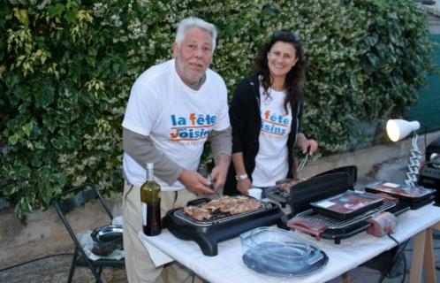 A la Coudoulière avec Michel et Elise aux grillades