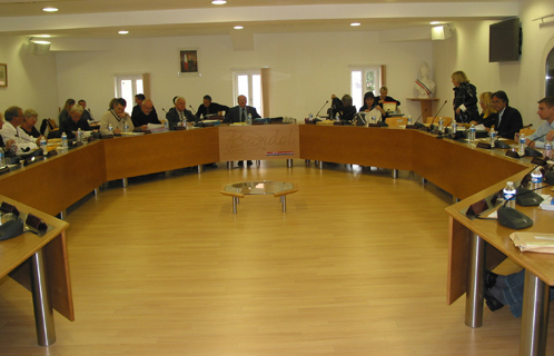 Salle du conseil municipal de Bandol.