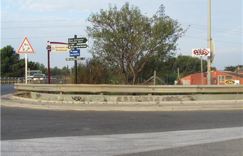 C'est au croisement de la Route de Sanary et du Chemin Raoul Coletta que sera réalisé l'échangeur autoroutier Ollioules-Sanary