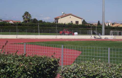 Les travaux se terminent au stade Antoine-Baptiste.