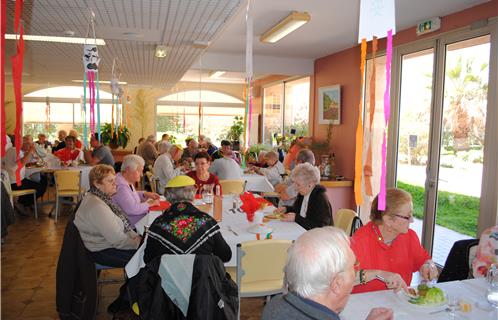 Repas chinois pour cette journée de découverte de la résidence