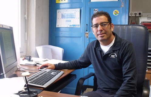 Kamel Chihaï, capitaine du port.