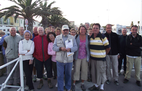 Les marcheurs étaient réunis samedi matin dès 8h30 à l'office de tourisme.