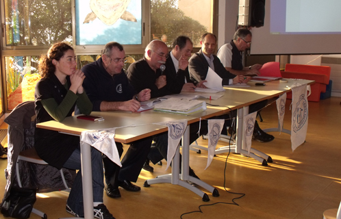 De gauche à droite: Elodie Rouanet, Alban Kerhervé, Camille Gibelin, Hervé Fabre, Joseph Mulé et Yves Plainguier 



















