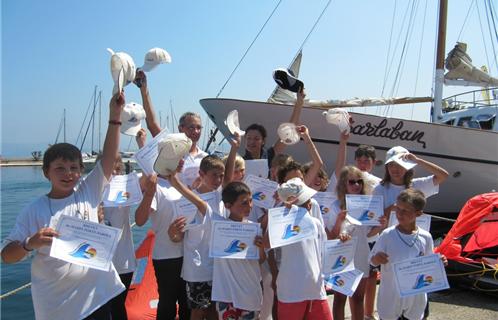 Les enfants des mini-croisières de Destination Planète Mer ont reçu pour leur dernier jour un brevet du meilleur marin