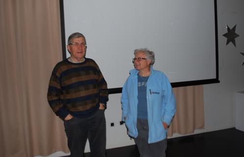 Michel Paulhiac et Hélène Kuntz de l'Astro club Orion.