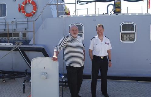 Daniel Alsters avec le commandant Dalifard.