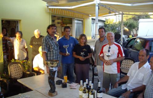 Les vainqueurs de l'édition 2009, entourés de
Simon Morsiani, Bruno Golé et André Mercheyer.