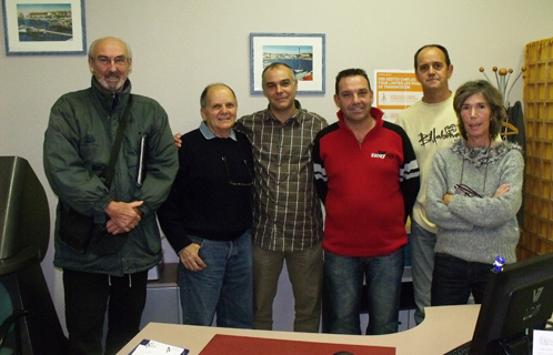 De gauche à droite: Arsène Hann, Jo Fornasari, Didier Castillo, Bruno Golé, André Mercheyer et Martine Roussel