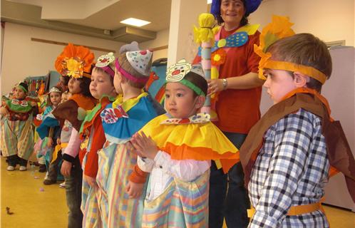 Les enfants des centres aérés ont pu faire admirer leurs beaux costumes