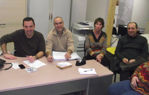 Bruno Golé, Didier Castillo, Martine Roussel et Hervé Fabre (de gauche à droite)