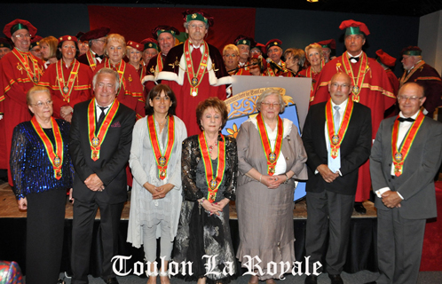 Les intronisés 2010 au Palais Neptune de Toulon.