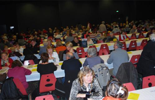 Salle comble pour le loto du comité des fêtes.