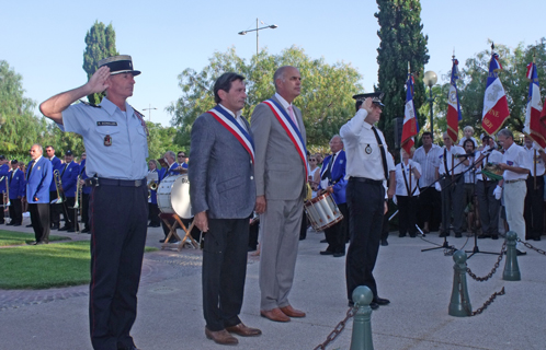 Ferdinand Bernhard, Jean-Sébastien Vialatte, le lieutenant colonel Schaller et le commissaire Michel Malléa