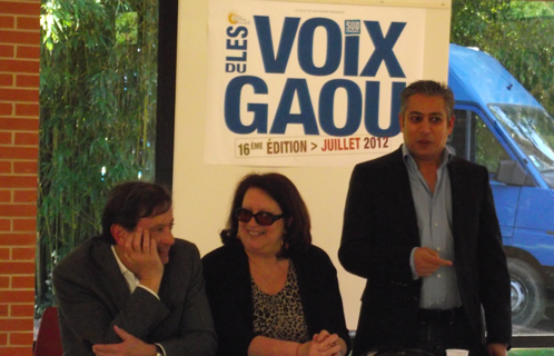 Le programme du festival des Voix du Gaou en partie dévoilé par Rabah Houia, en compagnie de Jean-Sébastien Vialatte et Dominique Ducasse.