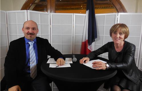 Dominique Granet et Frédéric Boccaletti, candidats FN aux élections départementales du canton 17.