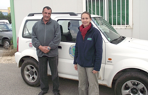Fabrice Piquet, garde-champêtre et Hélène Rouquette, chef du service Environnement.