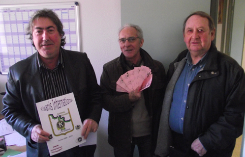 Marc Escudéro, Joël Gervier (vice-président) et Georges Fleurichamp (secrétaire) du kiwanis Bandol-Sanary.