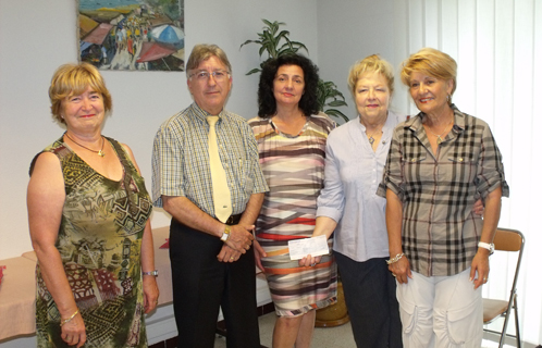 Suzanne Passetti,Michel Gilliet, Muriel Canolle,Monique Legouix et Monique Di Maggio