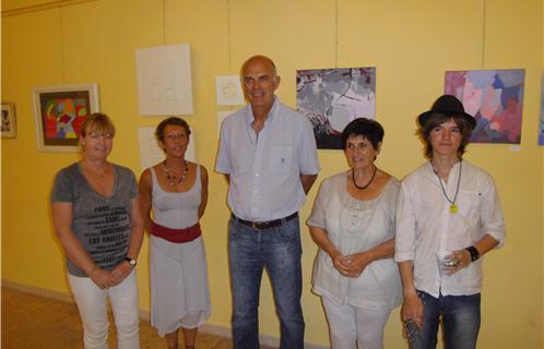 De gauche à droite: Martine, Dominique Filée, Ferdinand Bernhard, maire de Sanary,Denise, Gabriel.