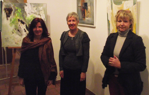 Marie-Claude Lebert Parnalland, Martine Ceyrolle et Nicole Thozet réunis à la Maison Flotte.
