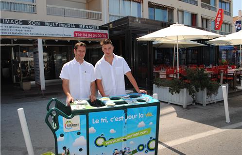 Xavier Rolland et Stéphane Clauzon, ambassadeurs du tri