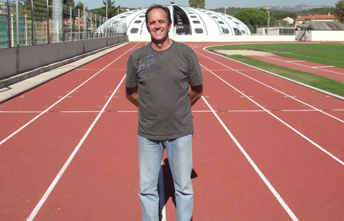 André Mercheyer, adjoint aux sports de la commune de Six-Fours au stade Antoine Baptiste.